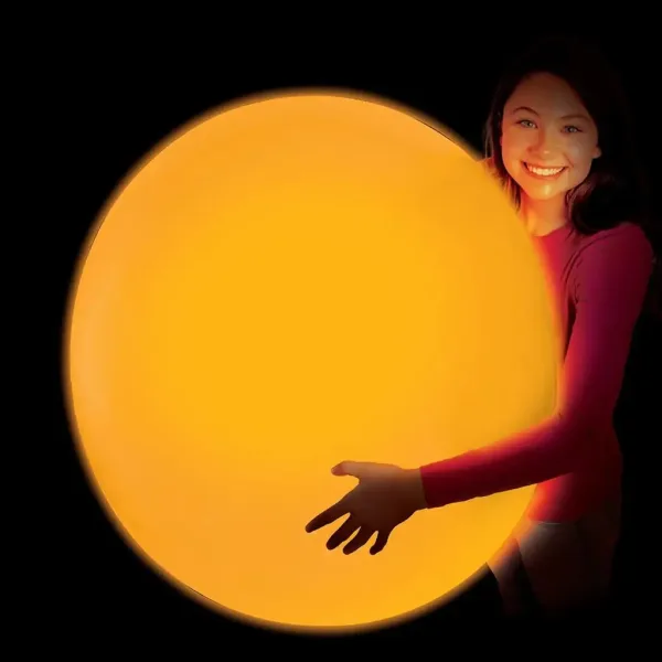 Glowzilla Wubble светеща балонна топка неоново оранжева 75 см изображение 2
