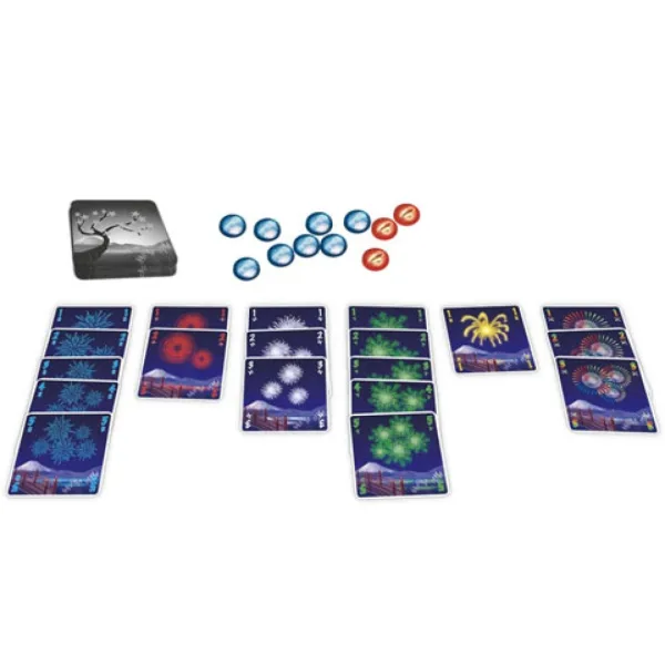 Hanabi настолна игра в метална кутия изображение 2