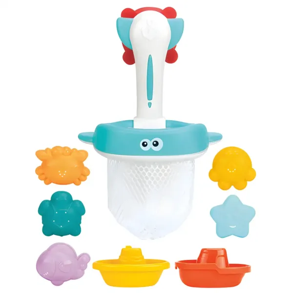 Happy World: Играчка за баня с морски животни и мрежа изображение 2