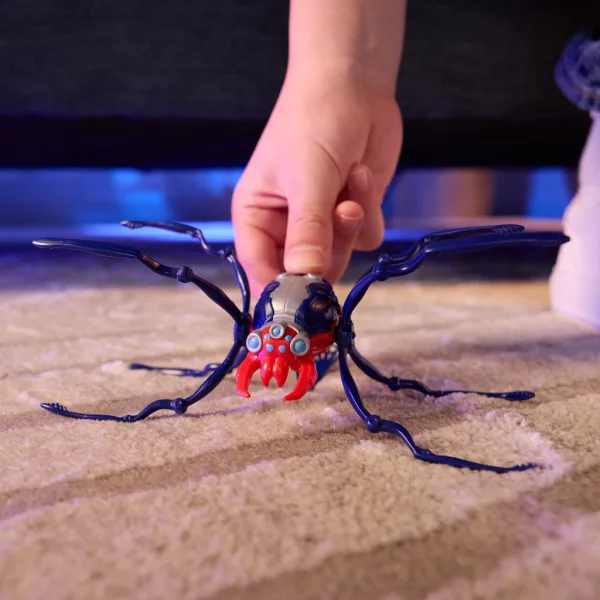 Hex Bots: Skitter Bot интерактивен робот-паяк – син-червен - Spin Master изображение 3