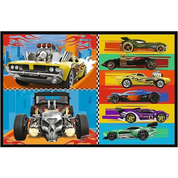 Hot Wheels - 2 x 70 бр. пъзел - Trefl изображение 3