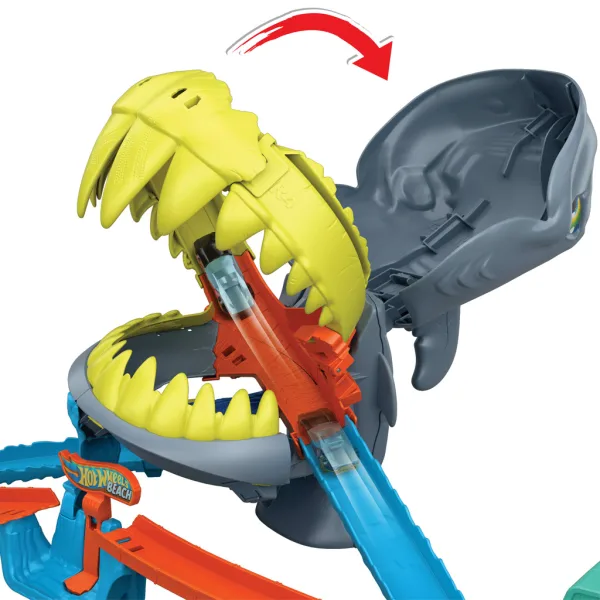 Hot Wheels: Писта „Атака на акула“ с количка - Mattel изображение 4