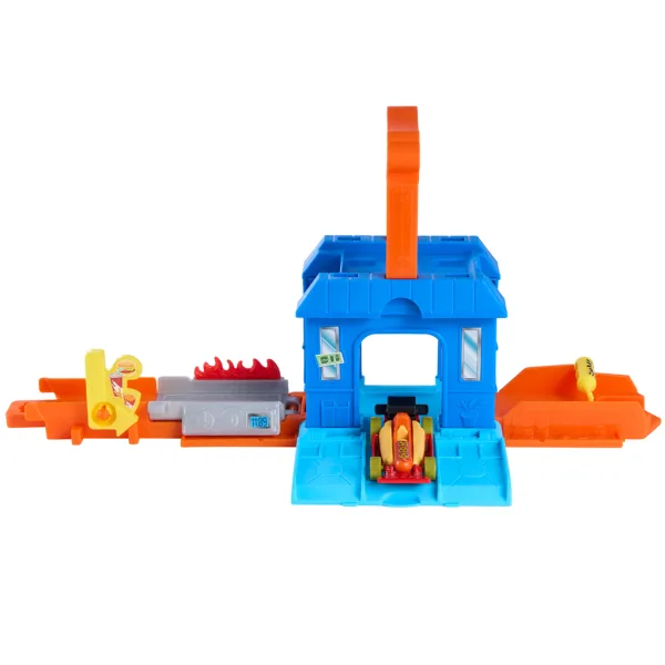 Hot Wheels: City Dine & Go автомобилен ресторант основен комплект за писта – Mattel изображение 2