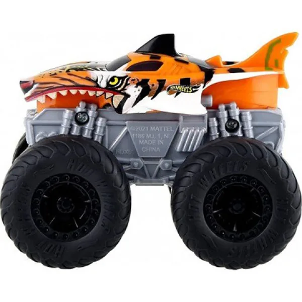Hot Wheels Monster Trucks Tiger Shark превозно средство с светлини и звуци 1/43 - Mattel изображение 2