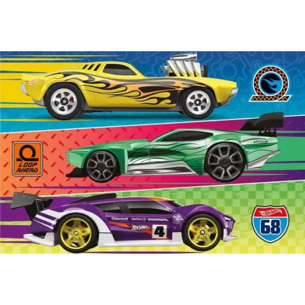 Hot Wheels състезание 60бр. пъзел - Trefl изображение 2