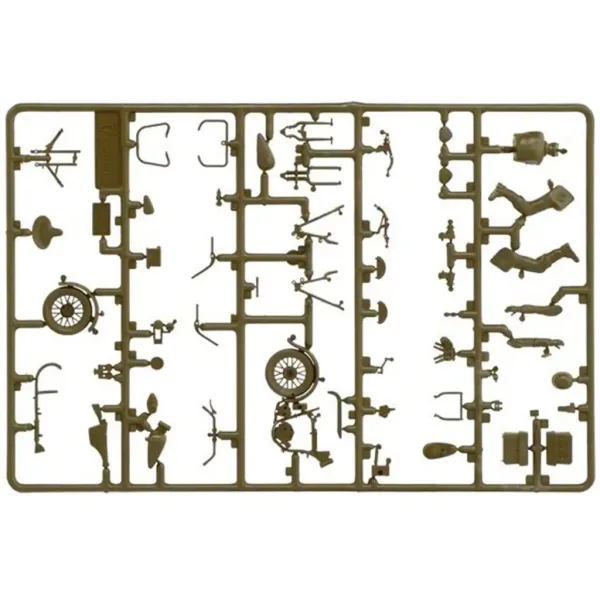 Italeri 1/35 U.S. Мотоциклети 2бр военен мотоциклет модел изображение 2