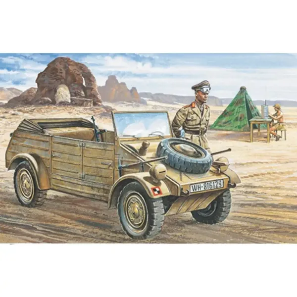 Italeri 1/35 VW Typ 82 Kübelwagen военно превозно средство модел изображение 2