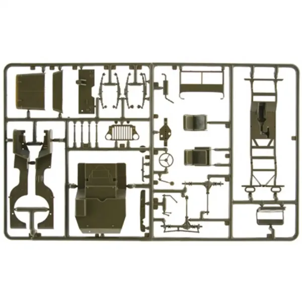 Italeri 1/35 Willys MB военно Jeep с ремарке модел изображение 6