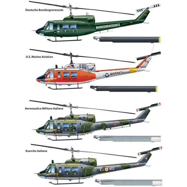 Italeri 1/48 AB 212 / UH-1N хеликоптер модел изображение 3