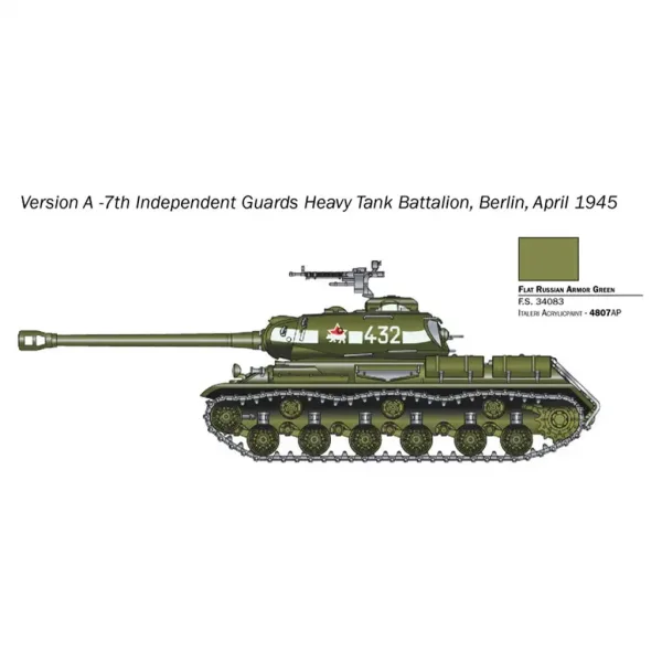 Italeri 1/56 JS2 Сталин танк модел изображение 3