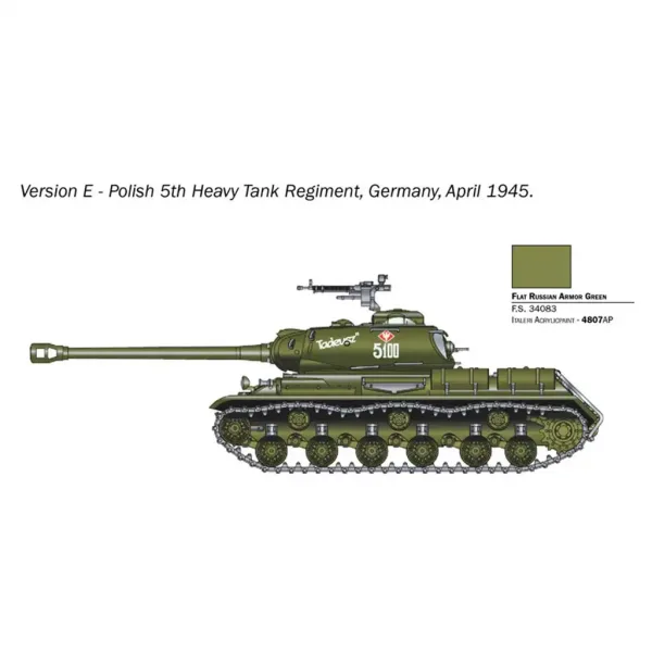 Italeri 1/56 JS2 Сталин танк модел изображение 4