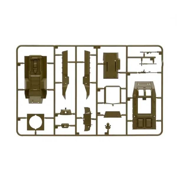 Italeri 1/56 M8/M20 танк модел изображение 6
