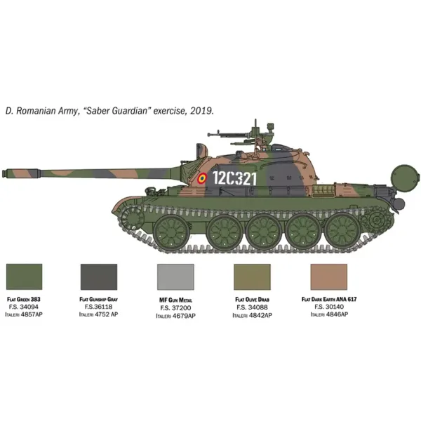 Italeri 1/72 T-55A танк модел изображение 6