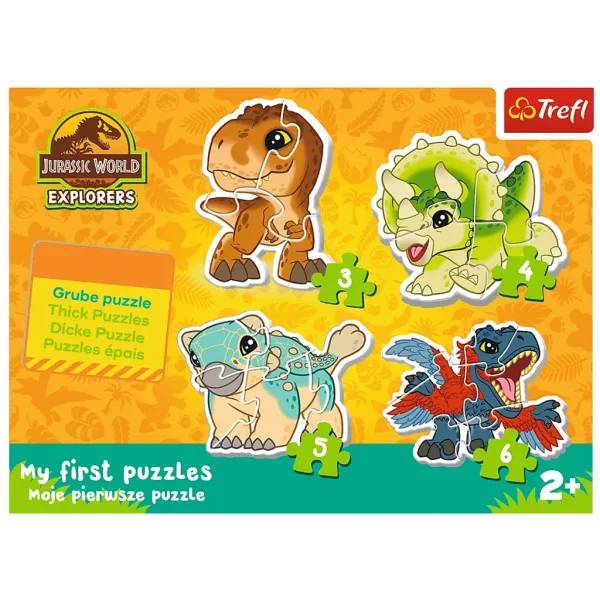 Jurassic World: Сладки динозаври - Първа Baby пъзел 3-4-5-6бр. - Trefl изображение 2