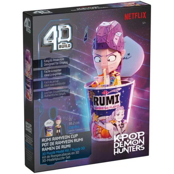K-Pop Demon Hunters – Rumi чаша за рамен 4D пъзел - Spin Master изображение 6