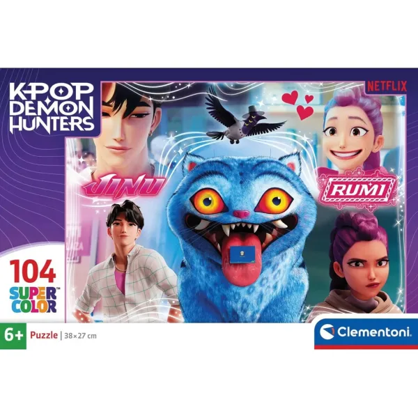 K-Pop демон ловци Derpy и приятели 104бр. SuperColor пъзел – Clementoni изображение 1
