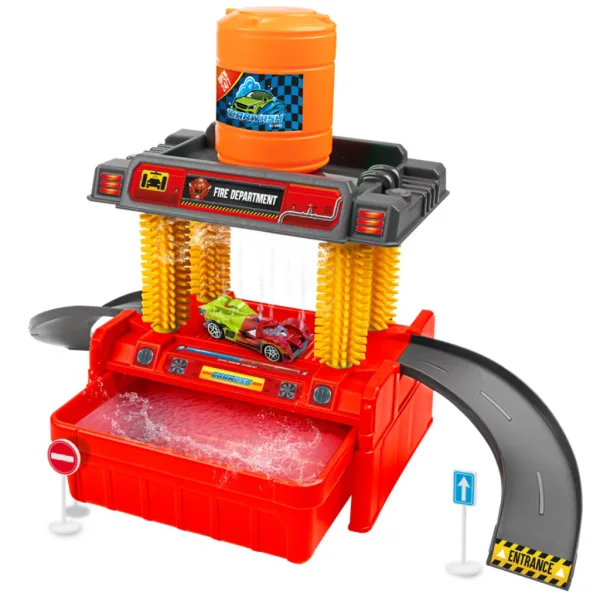 Комплект за автомивка Turbo Racers с количка в различни цветови варианти изображение 2