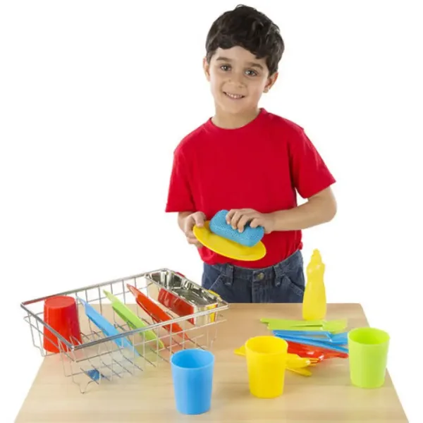 Комплект кухненски съдове за печене и готвене с отцедник - Melissa & Doug изображение 2