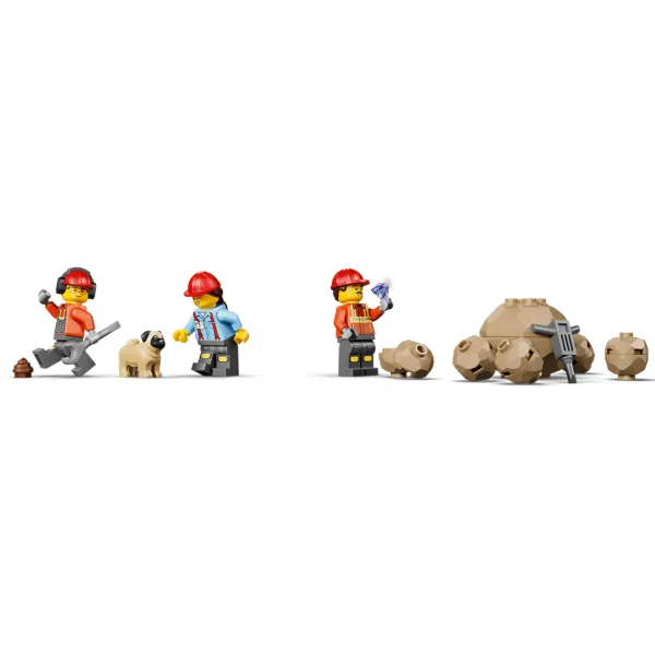 LEGO® City: Фронтален товарач и камион с платформа (60494) изображение 3