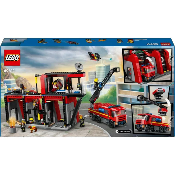 LEGO® City: Пожарна станция и пожарна кола (60414) изображение 2