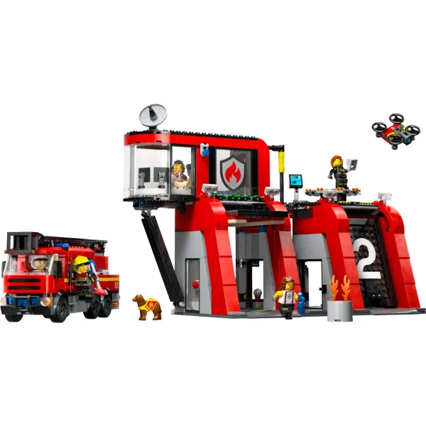 LEGO® City: Пожарна станция и пожарна кола (60414) изображение 7