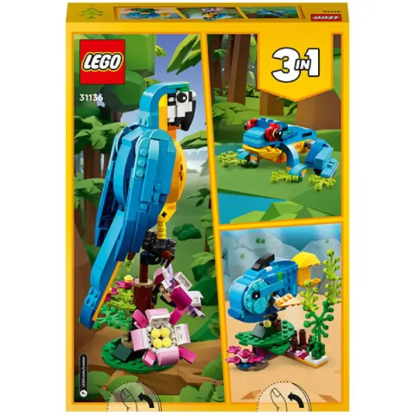 LEGO® Creator: Екзотичен папагал 3 в 1 (31136) изображение 2
