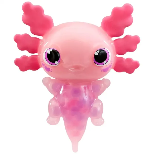 Let’s Glo Axolotl светещ воден приятел в розов цвят изображение 2