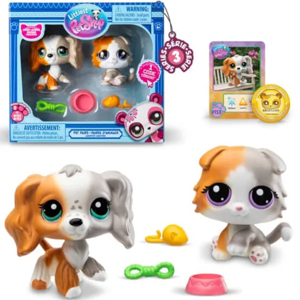 Littlest Pet Shop: Двойна фигурка на домашен любимец S3 в различни варианти 1бр изображение 4