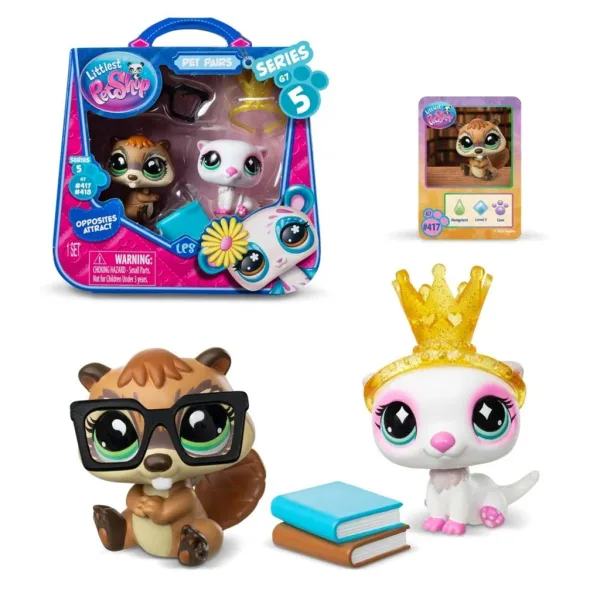 Littlest Pet Shop: Двойна фигурка на домашен любимец S5 - Бобър и Видра изображение 2