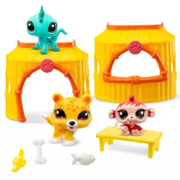 Littlest Pet Shop: комплект с 3 фигурки от 1-ва серия - Джунгла изображение 2