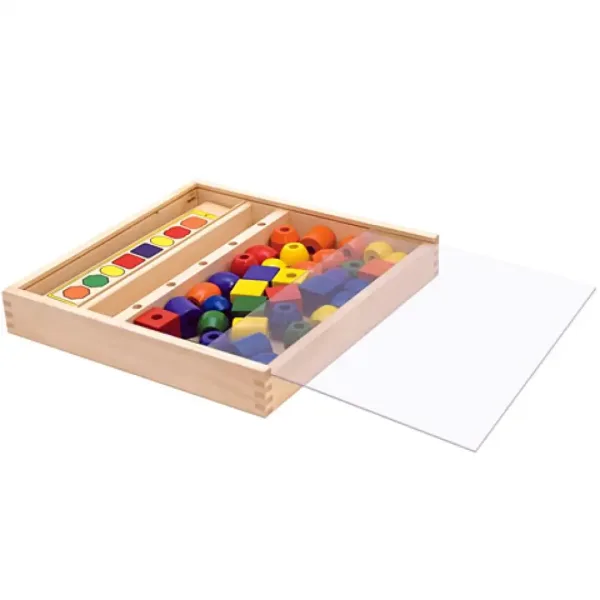 Логическа кула дървена играчка изображение 2