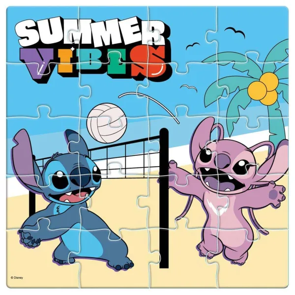 Луна: Disney Lilo и Stitch мотивиран 3x20бр. магнитен пъзел изображение 4