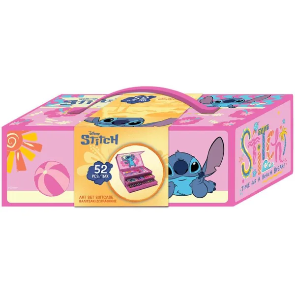 Луна: Disney Stitch комплект за оцветяване в куфарче 52бр. изображение 2