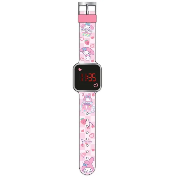 Луна: Hello Kitty My Melody LED часовник изображение 2