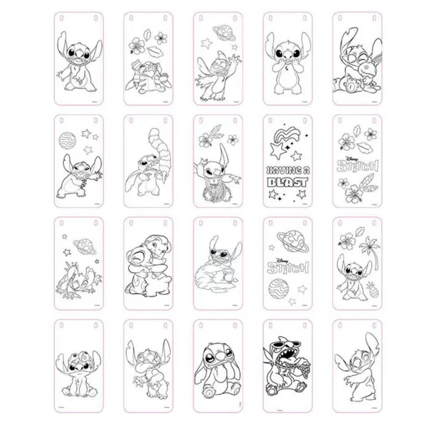 Луна: Stitch 27бр. креативен комплект за оцветяване изображение 4