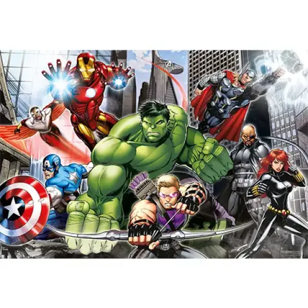 Marvel Отмъстителите 104 части Макси Пъзел - Clementoni изображение 2