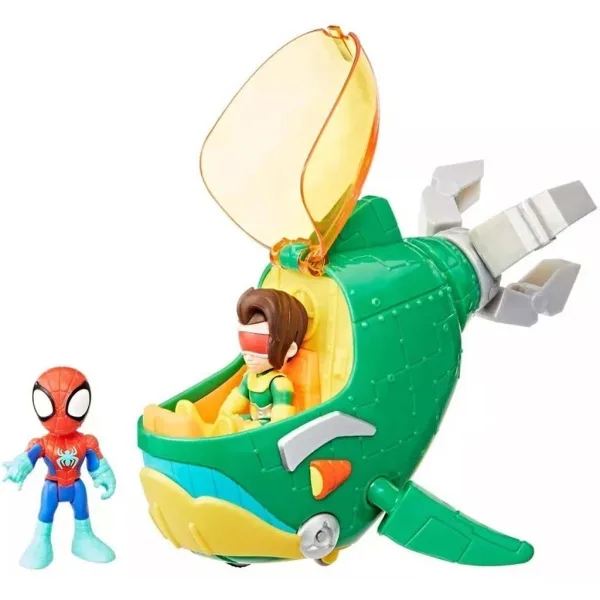 Marvel Spidey и неговите чудесни приятели: Water-Webs Доктор Октопод комплект за игра с морски кит - Hasbro изображение 2
