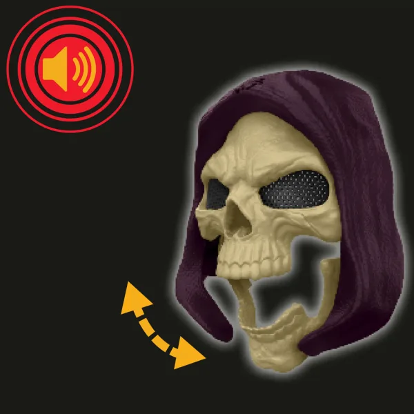 Masters of the Universe: Защитниците на вселената Skeletor Черепна светеща и звукова маска - Mattel изображение 3