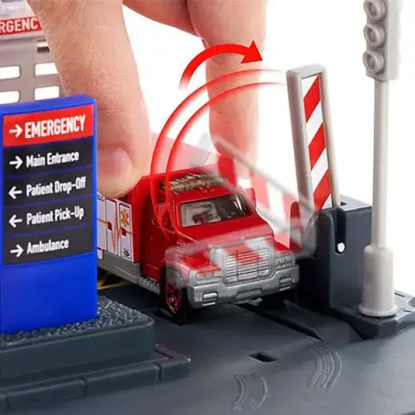 Matchbox: Action Drivers Хеликоптерна спасителна станция комплект - Mattel изображение 3