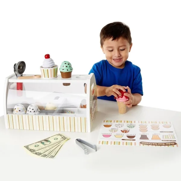 Melissa&Doug: Дървен сладоледена играчка - Spin Master изображение 3