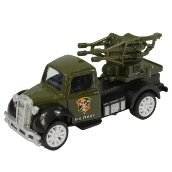 Die-Cast: Военна количка в различни варианти с маховик 1/55 изображение 2