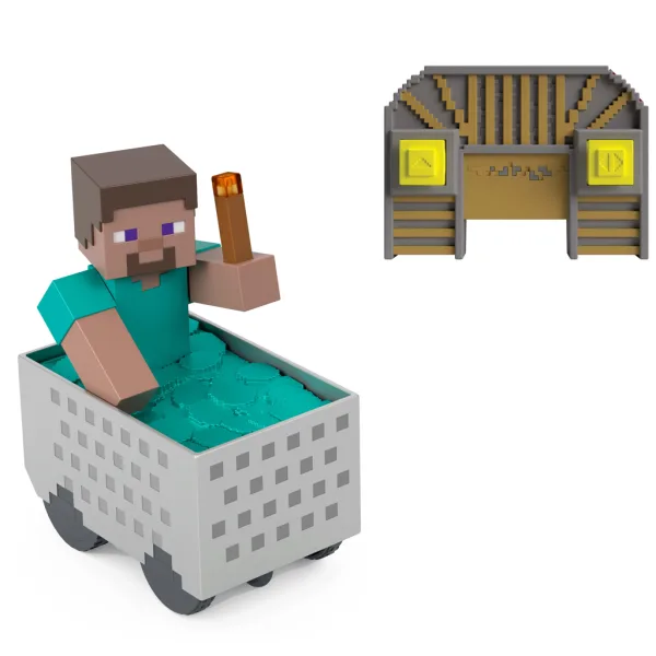 Minecraft RC дистанционно управление минен вагон с фигура на Steve – Mattel изображение 2