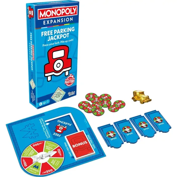 Монополи: Безплатен паркинг Джакпот допълнителна колода - Hasbro изображение 2