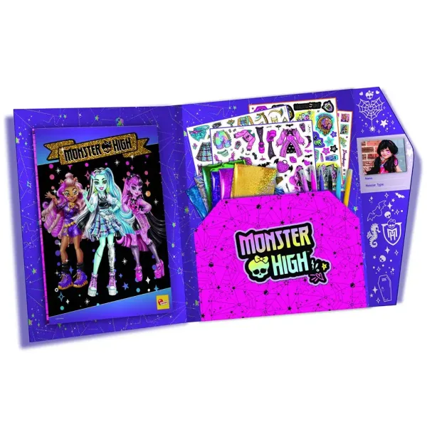 Monster High: Креативен комплект за оцветяване и обличане - Lisciani изображение 2