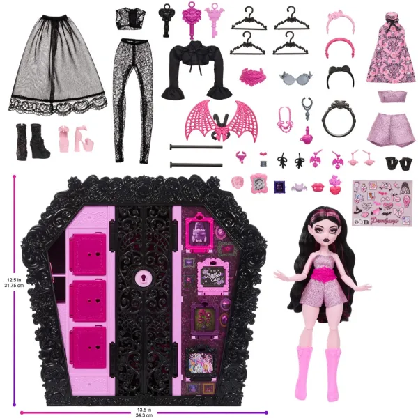 Monster High Стилна Стая с Дракулаура и Кукла - Mattel изображение 6