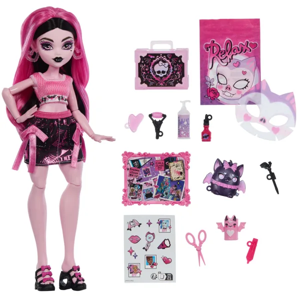 Monster High Ужасна грижа за Draculaura кукла с аксесоари - Mattel изображение 3