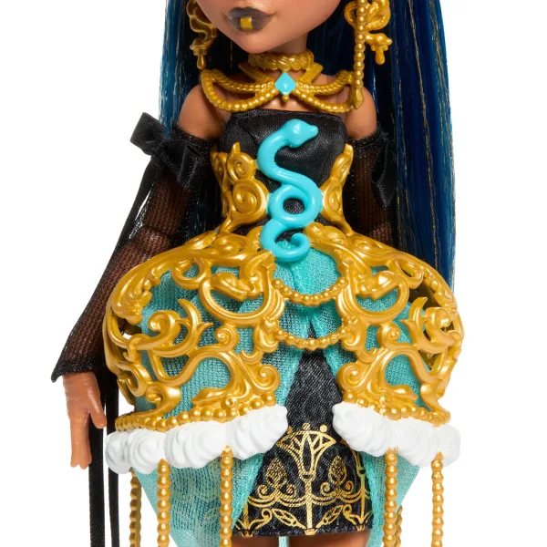 Monster High: Ужасно Сладък Рожден Ден – Cleo De Nile кукла с балон и подарък - Mattel изображение 3