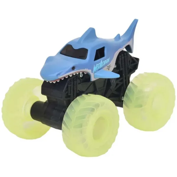 Monster Jam: Светещ Мегалодон светещ монстър камион – 1/43 - Spin Master изображение 2