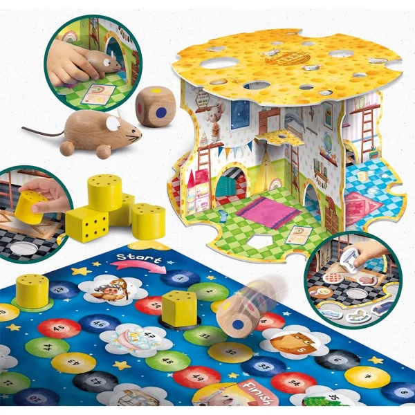 Montessori: Къщата на мишката - Играчка с мишка - Lisciani изображение 2