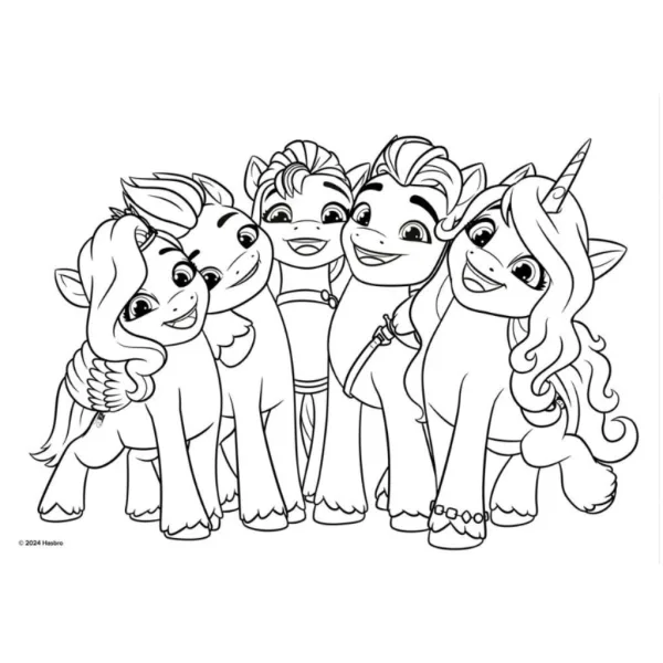 Моят малък пони креативен оцветяем скицник с стикери и шаблон в различни варианти изображение 4